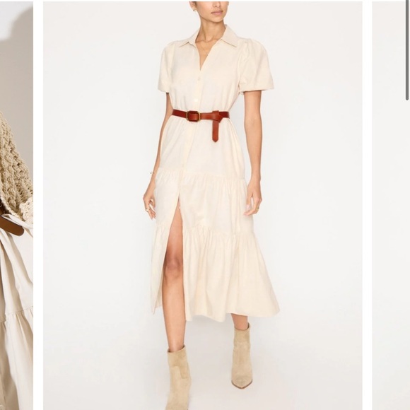 ⭐️Brochu Walker Havana dress⭐️ cream color size medium - Picture 3 of 11